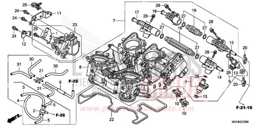 THROTTLE BODY VFR1200XE de 2014